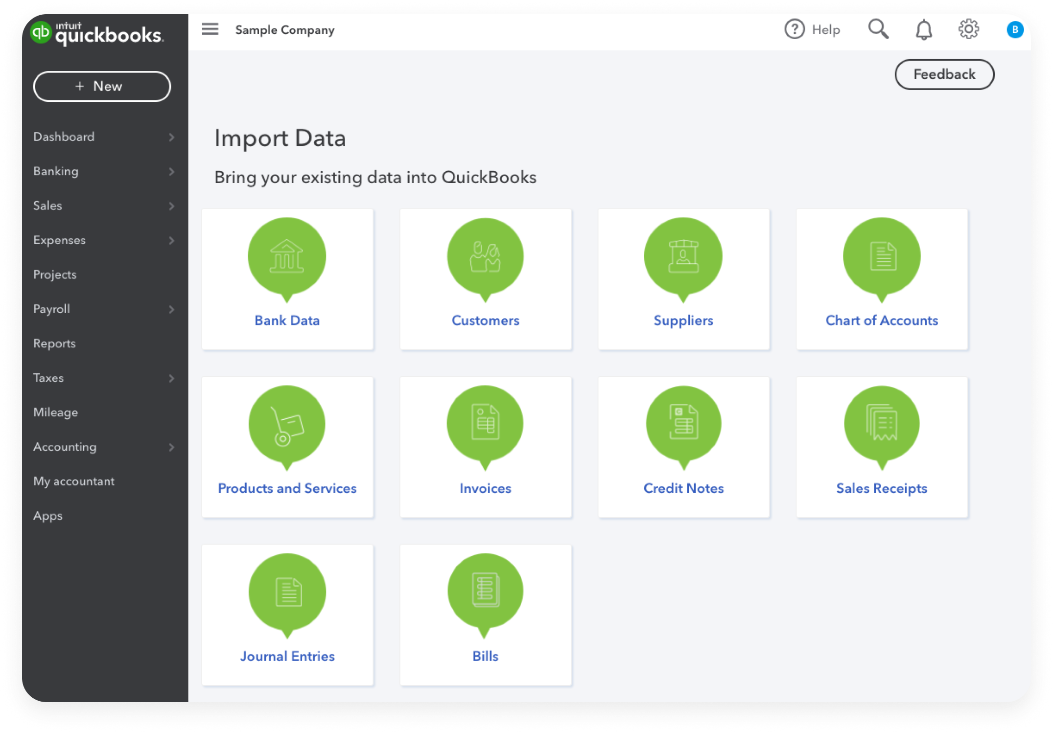 QuickBooks Functionality