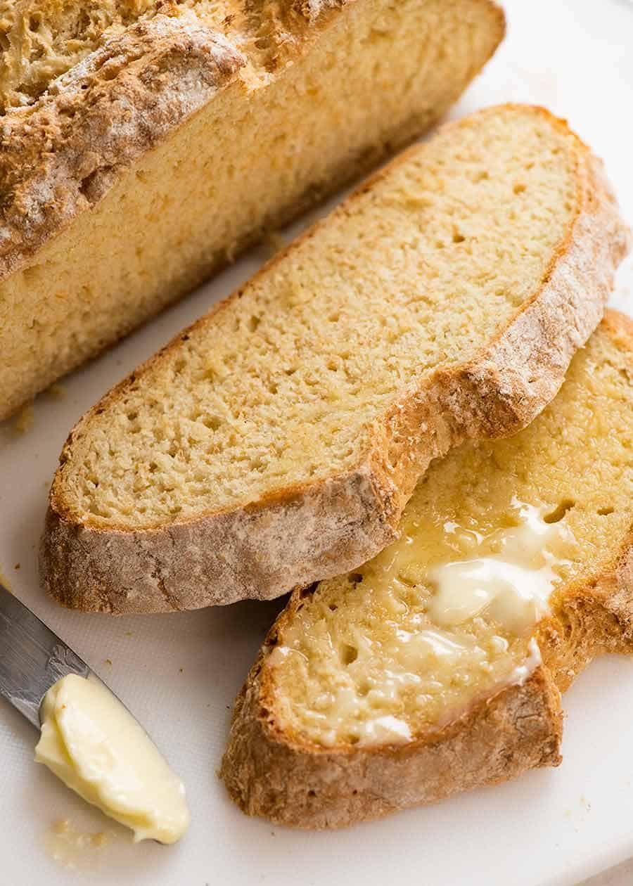 Different types of breads made without yeast