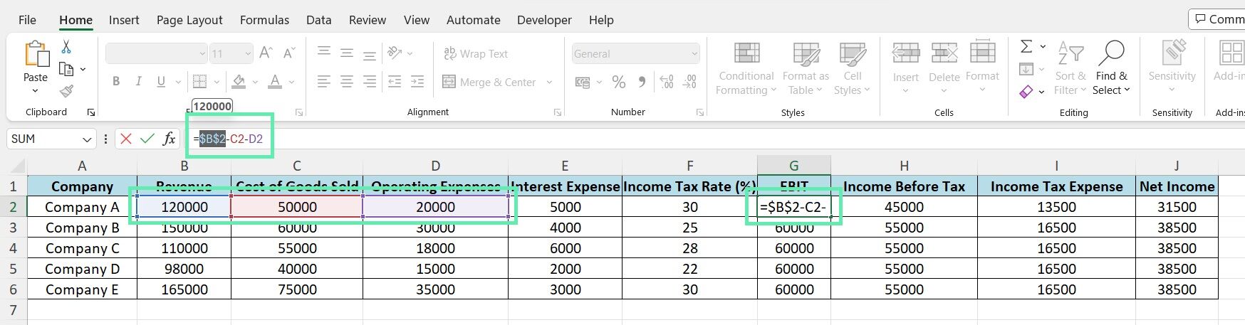 Excel Addition Techniques